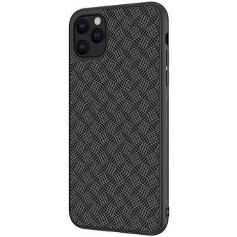  УЦ Чехол Nillkin Synthetic Fiber(Plaid) для iPhone 11 Pro Max (чёрный) (ПУ) 