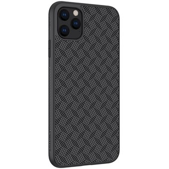  УЦ Чехол Nillkin Synthetic Fiber(Plaid) для iPhone 11 Pro Max (чёрный) (ПУ) 