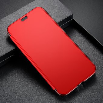  УЦЧехол Baseus Touchable для iPhone XS Max 6.5inch красный (ПУ) 