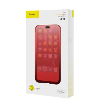  УЦЧехол Baseus Touchable для iPhone XS Max 6.5inch красный (ПУ) 