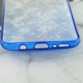  УЦ Накладка силиконовая перламутровая 2 в 1 для Samsung Galaxy A70, синий (ПУ) 