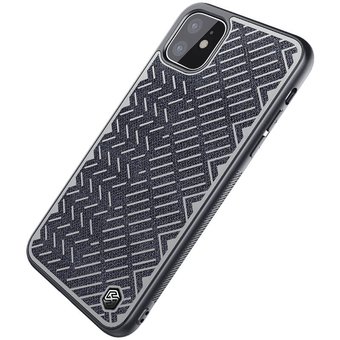  УЦ Чехол Nillkin Herringbone для iPhone 11 (серый) (ПУ) 