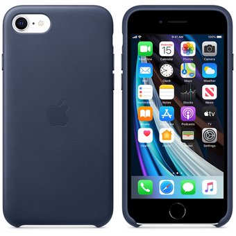  Чехол для iPhone SE Leather Case (MXYN2ZM/A) Midnight Blue 