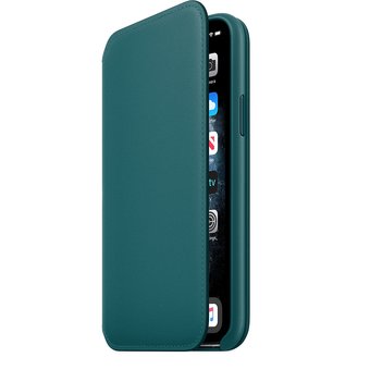  Чехол для iPhone 11 Pro Leather Folio (MY1M2ZM/A) Peacock 