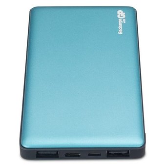  Аккумулятор внешний GP Portable PowerBank MP10 Li-Pol 10000mAh 2.4A+2.4A+3A синий 2xUSB 