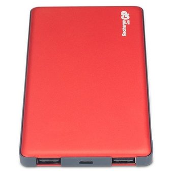  Аккумулятор внешний GP Portable PowerBank MP05 Li-Pol 5000mAh 2.1A+2.1A красный 2xUSB 