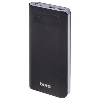  Аккумулятор внешний Buro RB-20000-LCD-QC3.0-I&O Li-Ion 20000mAh 3A+1.5A черный 3xUSB 