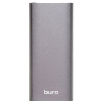  Аккумулятор внешний Buro RB-10000-QC3.0-I&O Li-Pol 10000mAh 3A+1.5A серебристый 2xUSB 
