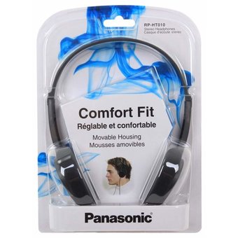  Наушники Panasonic RP-HT010GU-H черные 
