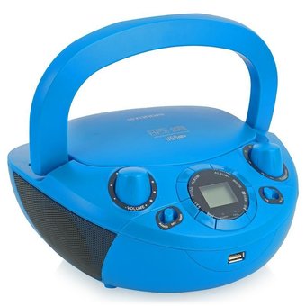 Аудиомагнитола Hyundai H-PCD220 синий 