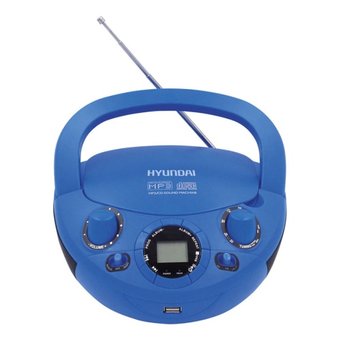  Аудиомагнитола Hyundai H-PCD220 синий 