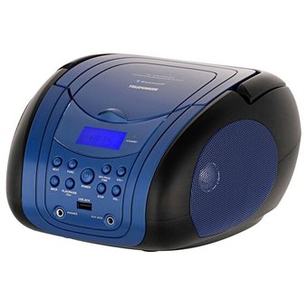  Аудиомагнитола Telefunken TF-CSRP3499B синий/черный 
