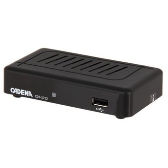  Ресивер DVB-T2 Cadena CDT-1712 черный 