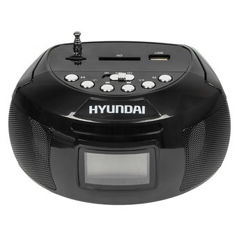  Аудиомагнитола Hyundai H-PAS140 черный 