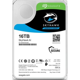  Жесткий диск 16Tb SATA-III Seagate SkyHawk AI (ST16000VE000) 