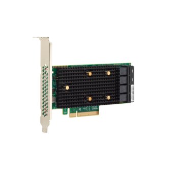  Контроллер LSI SAS 9400-16i SGL (05-50008-00) PCIe 3.1 x8 LP, Tri-Mode SAS/SATA/NVMe 12G HBA, 16port(4xint SFF8643), 3416 IOC 
