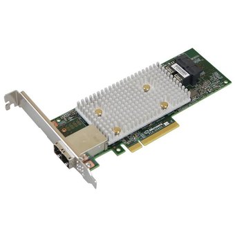  Контроллер Adaptec HBA 1100-8i8e (2293700-R) PCI Express 3.0 x8, SAS-3 12 Гб/с, 2хSFF8643 internal + 2хSFF8644 external 
