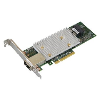  Контроллер Adaptec SmartHBA 2100-8i8e (2301900-R) PCI Express 3.0 x8, SAS-3 12 Гб/с, 2хSFF8644 external, 2хSFF8643 internal 