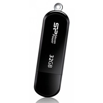  USB-флешка 32G USB2.0 SiliconPower LuxMini 322 Black (SP032GBUF2322V1K) 