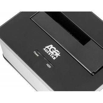  Док-станция для HDD AgeStar 3UBT7 SATA III пластик/алюминий черный 1 