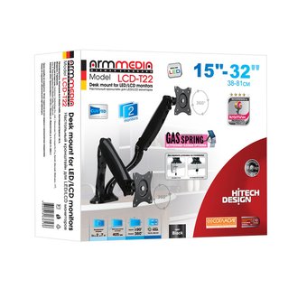  Кронштейн для мониторов Arm Media LCD-T22 черный 