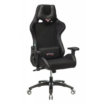  Кресло игровое Бюрократ Viking 4 Aero Black Edition черный искусст.кожа/ткань 