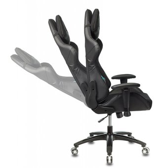  Кресло игровое Бюрократ Viking 4 Aero Black Edition черный искусст.кожа/ткань 
