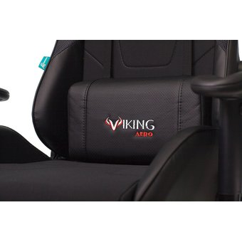  Кресло игровое Бюрократ Viking 4 Aero Black Edition черный искусст.кожа/ткань 