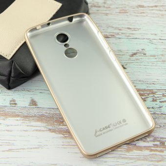  УЦ Чехол-накладка J-Case THIN 0,5 mm Xiaomi для Redmi 5 золото (ПУ) 