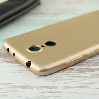  УЦ Чехол-накладка J-Case THIN 0,5 mm Xiaomi для Redmi 5 золото (ПУ) 