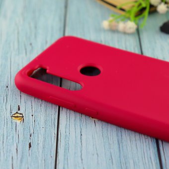  Чехол Silicone case для Xiaomi Redmi Note 8 бордовый(42) 