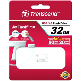  Flash Drive 32GB USB 3.1 gen.1 Transcend JetFlash 710, серебряный TS32GJF710S 