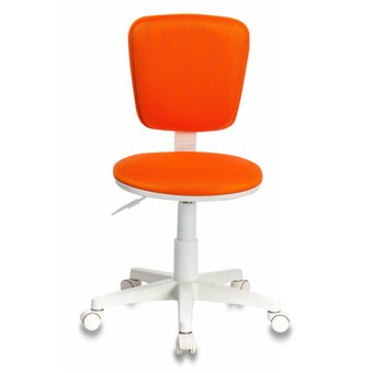  Кресло детское Бюрократ CH-W204NX/Orange оранжевый TW-96-1 (пластик белый) 