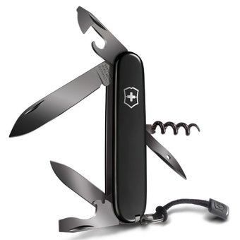  Нож перочинный Victorinox Spartan PS (1.3603.3P) 91мм 13функций черный подар.коробка 