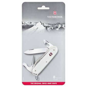  Нож перочинный Victorinox Pioneer Alox (0.8201.26B1) 93мм 8функций серебристый блистер 
