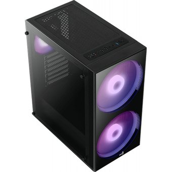  Корпус Aerocool Python-G-BK-v1 черный (PYTHON-G-BK-V1) без БП ATX 1x120mm 2x200mm 2xUSB2.0 1xUSB3.0 audio bott PSU 