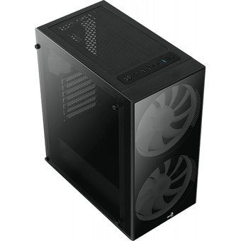  Корпус Aerocool Python-G-BK-v1 черный (PYTHON-G-BK-V1) без БП ATX 1x120mm 2x200mm 2xUSB2.0 1xUSB3.0 audio bott PSU 