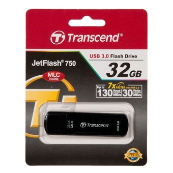  Flash Drive 32GB USB 3.1 gen.1 Transcend JetFlash 750, MLC TS32GJF750K 