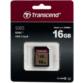  Карта памяти Transcend TS16GSDC500S 16GB UHS-I U1 SD card 