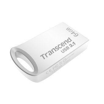  USB-флешка Transcend TS64GJF710S JetFlash 710, 64 Гб, USB 3.1 gen.1, серебряный 