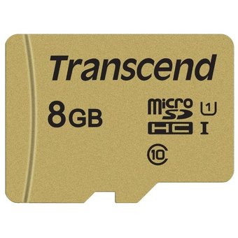  Карта памяти Transcend TS8GUSD500S 8GB UHS-I U1 microSD with Adapter 