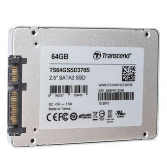  SSD Transcend SSD370 (TS64GSSD370S) 2.5" SATA III, MLC, 64 Гб 