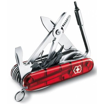  Нож перочинный Victorinox CyberTool L (1.7775.T) 91мм 39функций красный полупрозрачный 