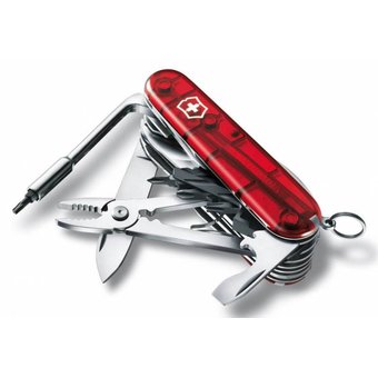  Нож перочинный Victorinox CyberTool L (1.7775.T) 91мм 39функций красный полупрозрачный 