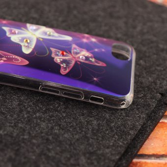  УЦ Накладка силикон принт+стразы iphone7/8 (ПУ) 