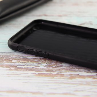  УЦ Накладка силикон AF iphone6 плетен.+стразы чёрный (ПУ) 