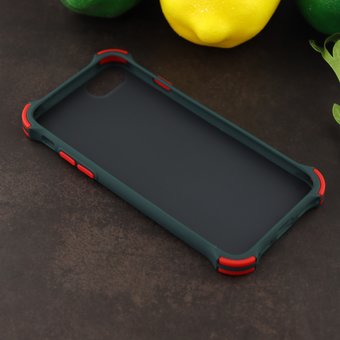  УЦ Чехол ARMOUR для iPhone 6/6S черно-зелёный (ПУ) 