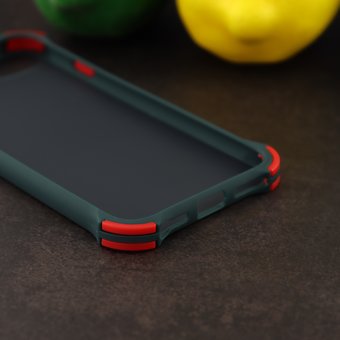  УЦ Чехол ARMOUR для iPhone 6/6S черно-зелёный (ПУ) 