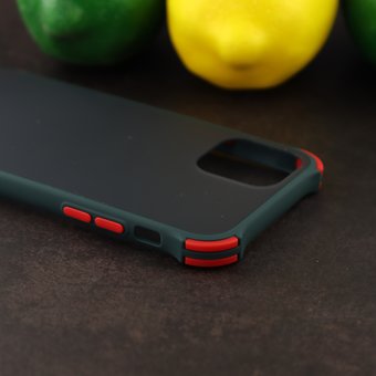  УЦ Чехол ARMOUR для iPhone 11 Pro черно-зелёный (ПУ) 