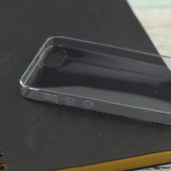  УЦЧехол HOCO Light для iPhone SE/5/5S чёрный (ПУ) 